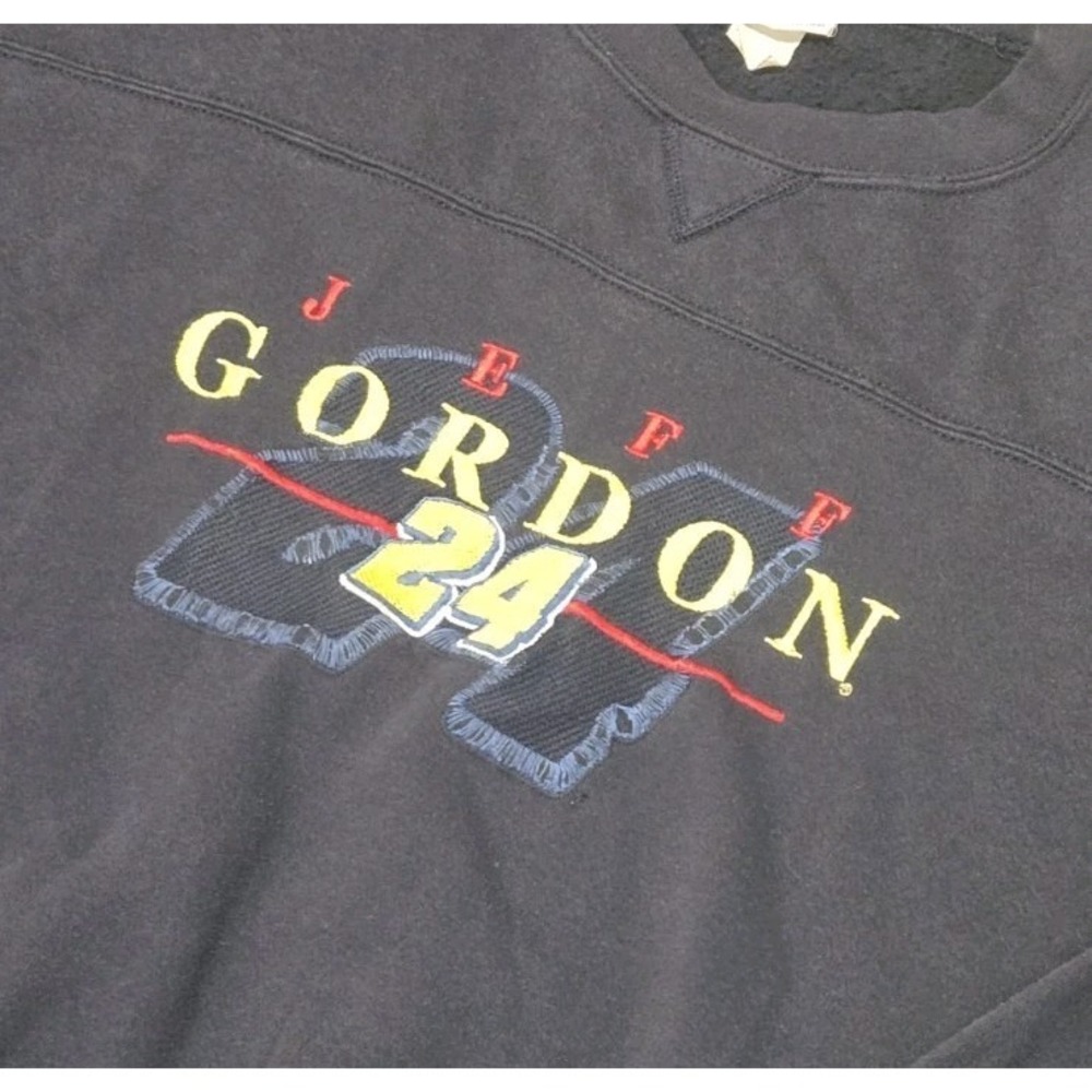 Vintage Chase Authentics Jeff Gordon 24 Sweatshirt Navy Blue Crewneck Size XL 90